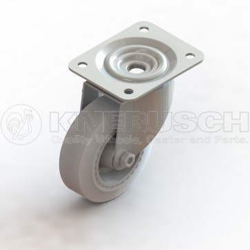 Edelstahl-Transportgeräte-Lenkrolle L41/TPU/150/0/P3