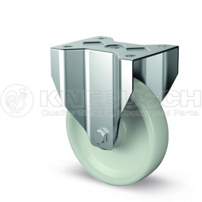 Edelstahl-Transportgeräte-Bockrolle B41/NYL/100/0/P3 HI