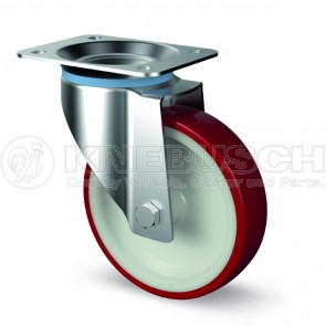 Edelstahl-Transportgeräte-Lenkrolle L41/TPL/080/0/P3