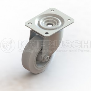 Edelstahl-Transportgeräte-Lenkrolle L41/TPU/100/2/P3