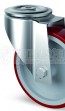 Edelstahl-Transportgeräte-Lenkrolle L41/TPL/080/0/R3 mit Rückenloch-Aufnahme